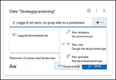 nytt fönster för behörigheter för bifogade filer i Outlook