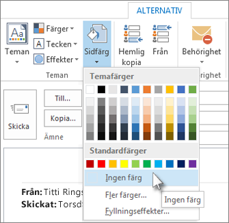 Ingen bakgrundsfärg