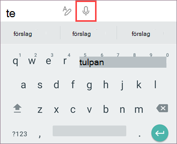 Tryck på mikrofon