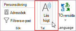 Välj Läs upp