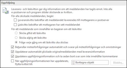 Lägg till spårningsinformation i dina meddelanden.