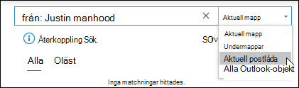 Välj sökomfång