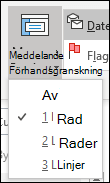 Ställ in förhandsgranskning av meddelanden
