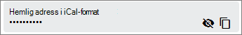 Outlook google kalender hemlig adress