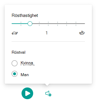 läs högt-röstinställningar