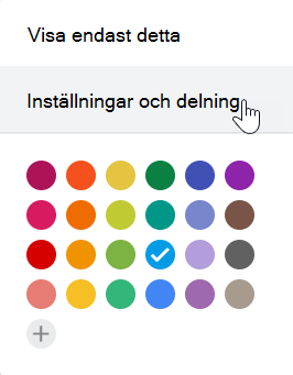 Välj Inställningar i Google-kalendern.