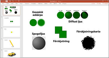 Bild med exempel på SVG-filter