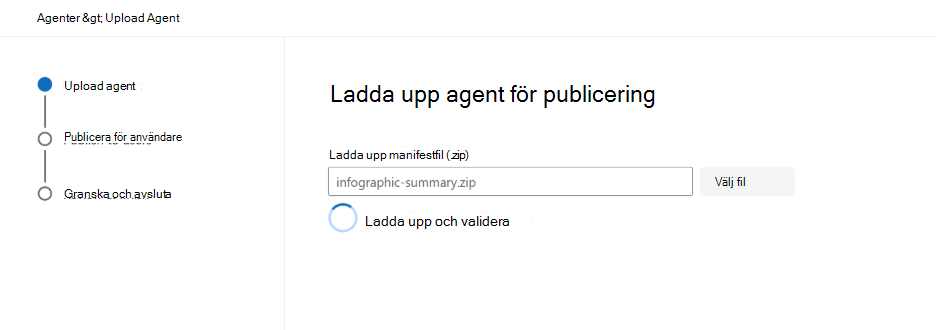 Skärmbild som visar paketvalideringsresultatet i Administrationscenter för Microsoft 365.