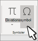 Infoga en symbol