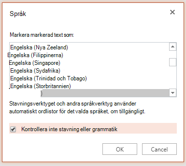 Språkinställning