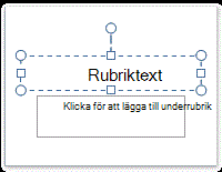 Platshållare för rubriktext