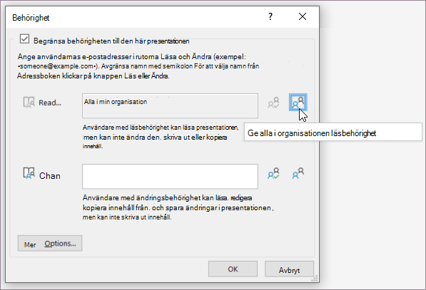 Åtkomst för alla i organisationen