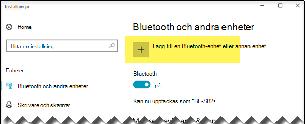 Lägga till en Bluetooth-enhet