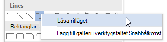 Välja Lås ritläge
