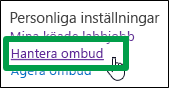 Hantera ombud
