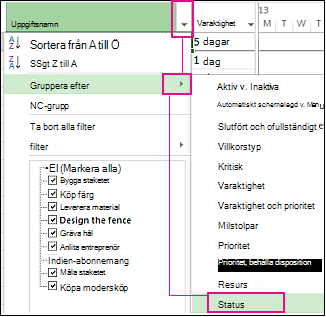Bild för gruppera aktiviteter