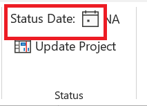 Ange rapportdatum för ett projekt.