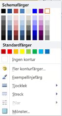 WordArt-form som visar formateringsalternativ i Publisher 2010