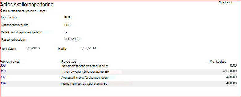 KB4072642 – Rapportlayout för momsrapportering i Finland