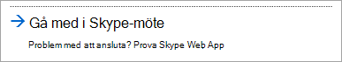 Ansluta med Skype för företag – Web App