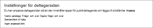 Hämta länken till Q&A-panelen