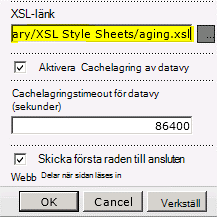 XSL-fillänk klistras in