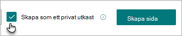 Skapa ett privat utkastkommando