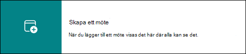 Länk som omdirigerar användaren till gruppens kalender i Outlook.