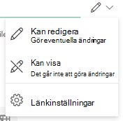 Pennikonen visar att mottagarna kan redigera filen