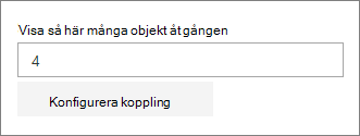 Egenskapsfönstret Koppling