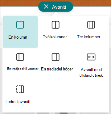 Avsnittslayout