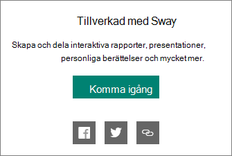 Skapades i Sway-märkning