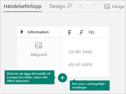 Händelseförlopp i Sway