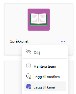lägg till kanal