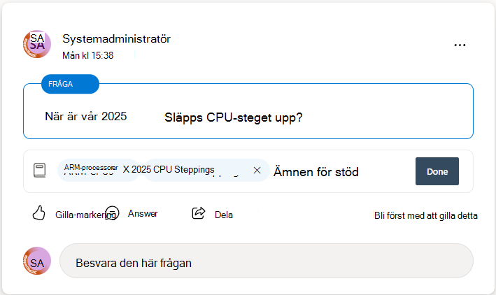 Skapa nya ämnen