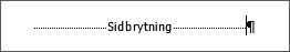 Exempel på sidbrytning