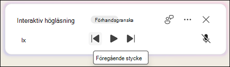 Välj Föregående eller Nästa.