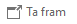 I läsfönstret i Outlook väljer du Ta fram högst upp i meddelandet. Sedan kan du använda Menyn Infoga.