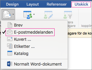 e-post med dokumentkoppling