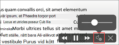 Öka eller minska läshastigheten