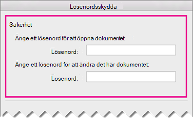 Panelen För återställning av lösenord