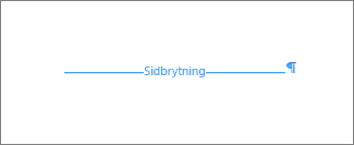 Exempel på sidbrytning