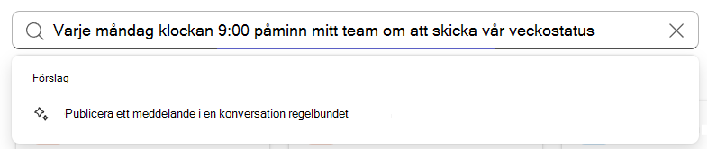 AI-förslag i sökrutan