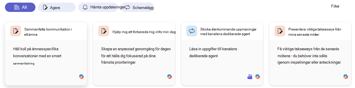 Välj Copilot-mall