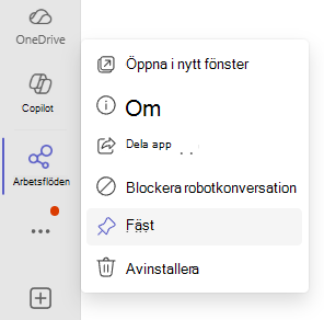 Appen Fäst arbetsflöden