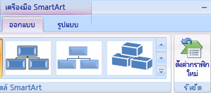 เครื่องมือ SmartArt - ตั้งค่าใหม่