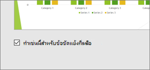 สกรีนช็อตแสดงหน้าจอการทํางานร่วมกันของ PowerPoint ที่มีกล่องโต้ตอบ