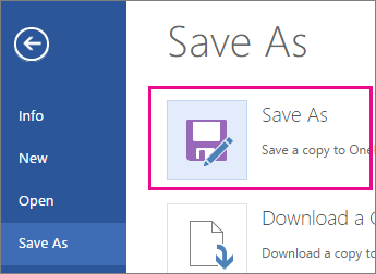 บันทึกสำเนาไปยัง OneDrive