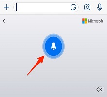 ไมโครโฟนสําหรับการพิมพ์ด้วยเสียงของ ios