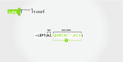 สูตรสําหรับการแยกชื่อและนามสกุลที่ใส่ยัติภังค์
